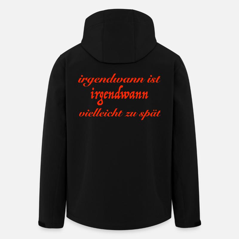 irgendwann - Recycelte Männer Softshell-Jacke von Stanley/Stella - Schwarz