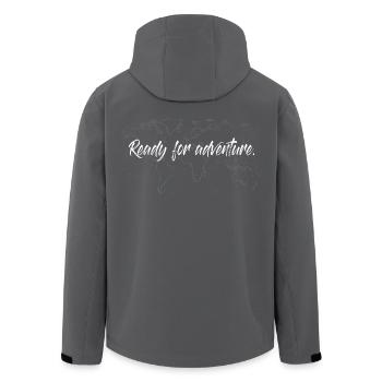 Prêt pour l’aventure! Voyage, Tour du Monde, Aventure - Veste softshell homme en polyester recyclé Stanley/Stella - noir - Dos - AI Model Male 185 light (185cm)