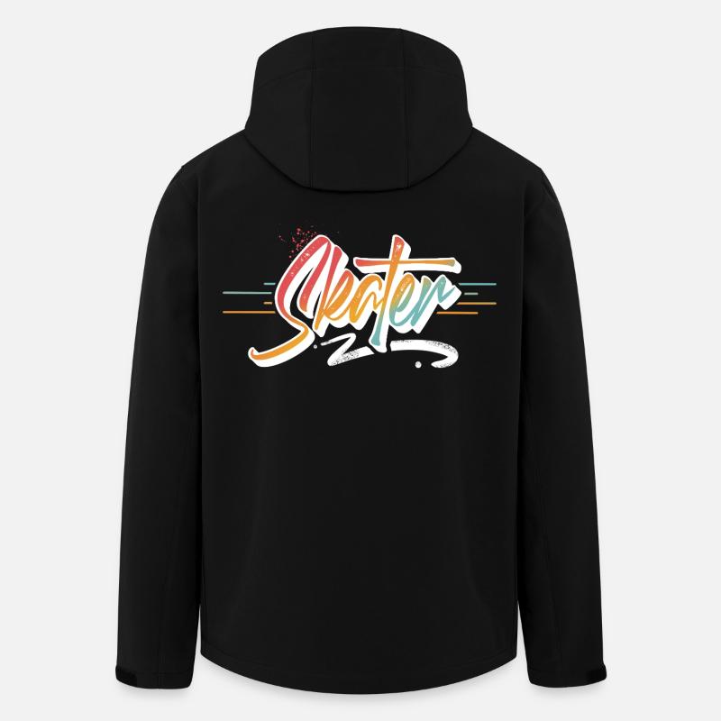 Skater - Recycelte Männer Softshell-Jacke von Stanley/Stella - Schwarz