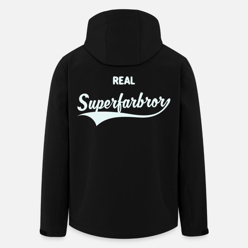 Real Superfarbror - Veste softshell homme en polyester recyclé Stanley/Stella - noir