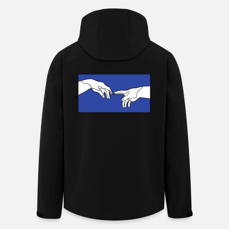 La création des mains d’Adam - Veste softshell homme en polyester recyclé Stanley/Stella - noir