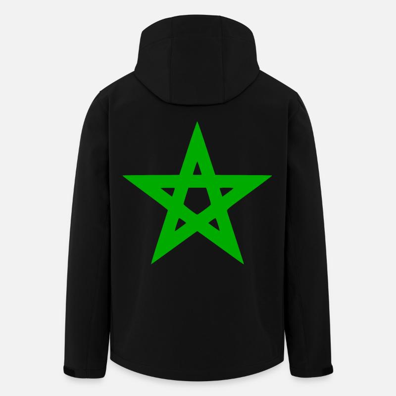 Maroc - Veste softshell homme en polyester recyclé Stanley/Stella - noir