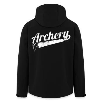 Archerie - Veste softshell homme en polyester recyclé Stanley/Stella - noir - Dos - AI Model Male 185 light (185cm)