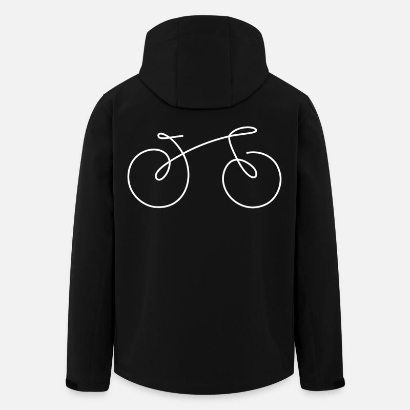 Fahrrad - Recycelte Männer Softshell-Jacke von Stanley/Stella - Schwarz