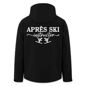 Après Ski Instructor Skilehrer Party - Men’s Recycled Softshell Jacket by Stanley/Stella - black - Back - AI Model Male 185 light (185cm)
