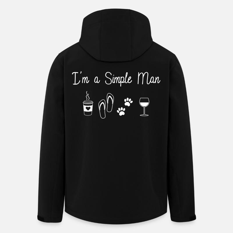 Simple Man - Men’s Recycled Softshell Jacket by Stanley/Stella - black