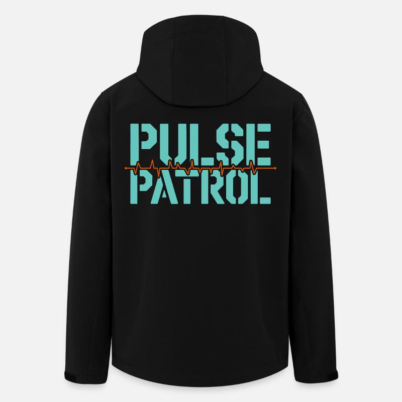 Cardiac Tech Pulse Patrol Pacemaker Technician - Recycelte Männer Softshell-Jacke von Stanley/Stella - Schwarz