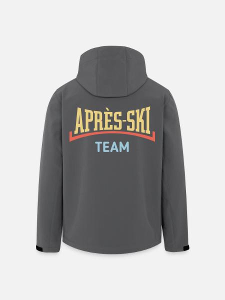 Après-Ski Team (Après Ski / Concave / 3C) - Men’s Recycled Softshell Jacket by Stanley/Stella - black