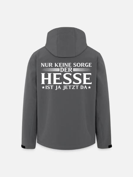 Hesse is here now - Hessian dialect - Men’s Recycled Softshell Jacket by Stanley/Stella - black