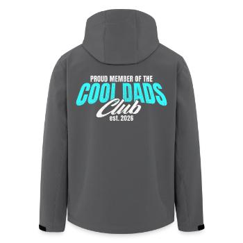 Club des Pères Cool - Cadeau Papa 2026 - Veste softshell homme en polyester recyclé Stanley/Stella - noir - Dos - AI Model Male 185 light (185cm)