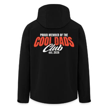 Club des Pères Cool - Cadeau Papa 2026 - Veste softshell homme en polyester recyclé Stanley/Stella - noir - Dos - AI Model Male 185 light (185cm)