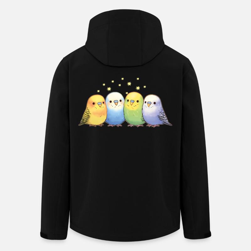 Budgies - Men’s Recycled Softshell Jacket by Stanley/Stella - black