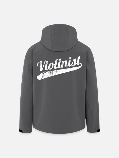 Funny violinist - Men’s Recycled Softshell Jacket by Stanley/Stella - black