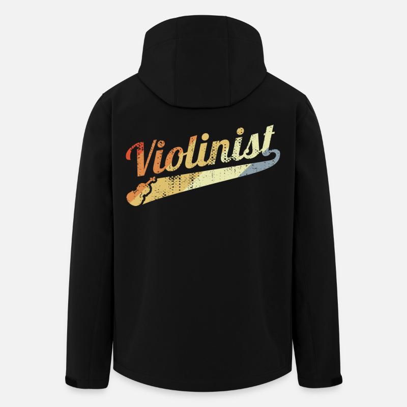 Retro Geigenspieler - Recycelte Männer Softshell-Jacke von Stanley/Stella - Schwarz