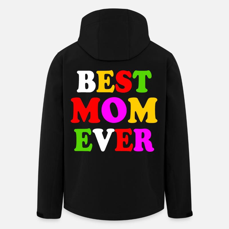 Best mom ever - Recycelte Männer Softshell-Jacke von Stanley/Stella - Schwarz