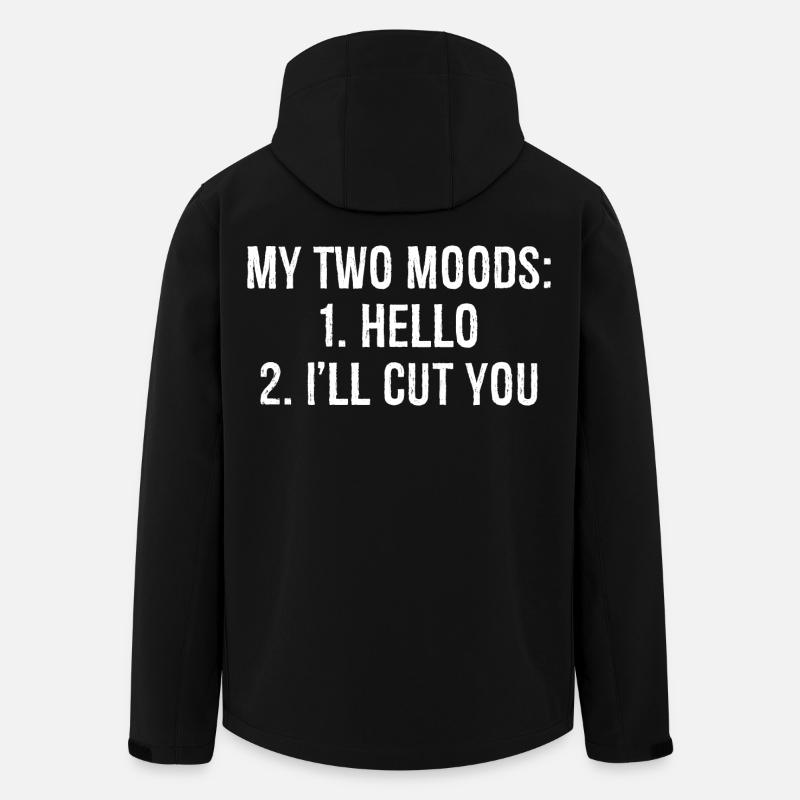 my two moods funny shirt - Men’s Recycled Softshell Jacket by Stanley/Stella - black