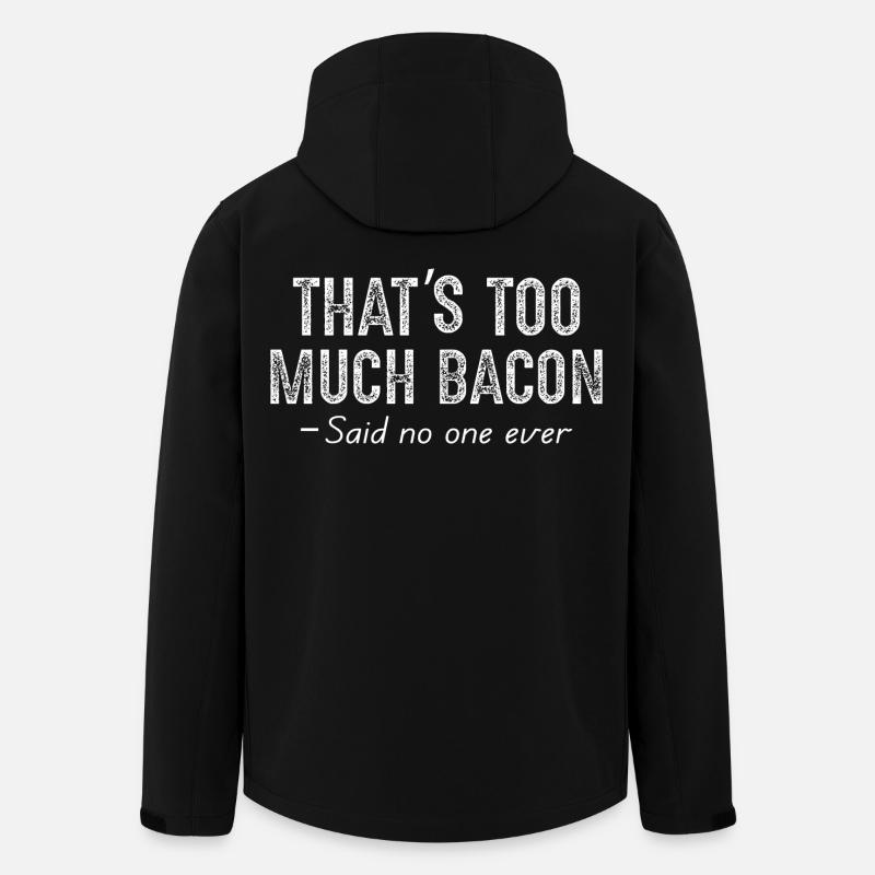 that's too much bacon - Men’s Recycled Softshell Jacket by Stanley/Stella - black