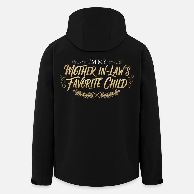 Schwiegermutter Lieblingskind Spruch - Recycelte Männer Softshell-Jacke von Stanley/Stella - Schwarz