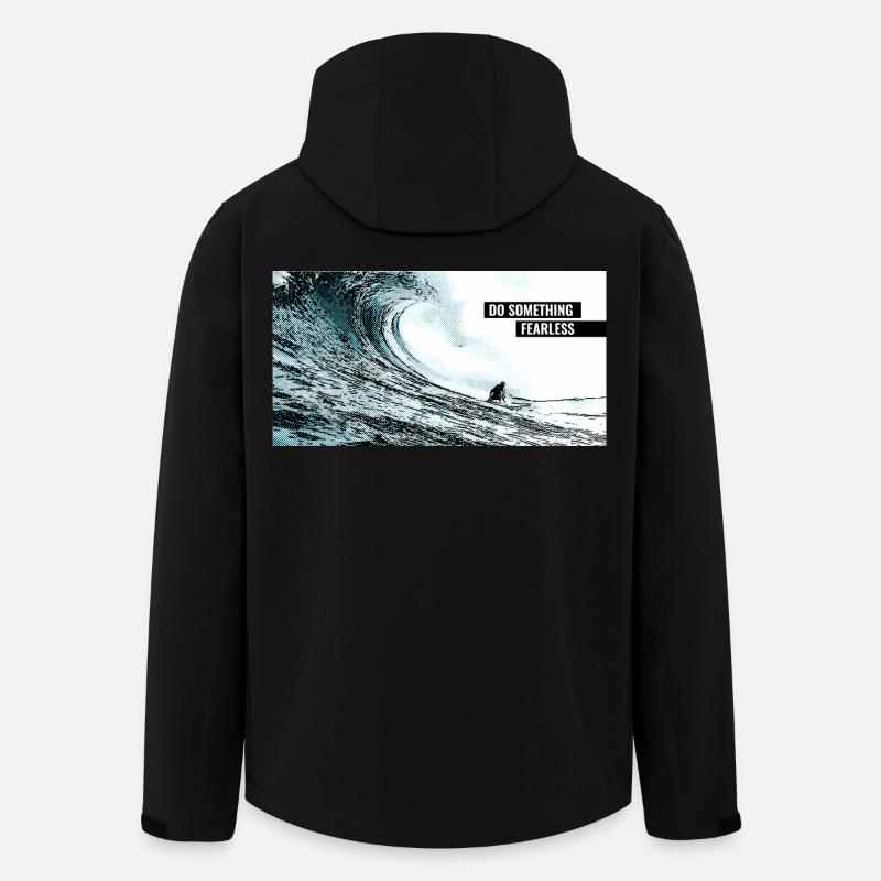 Do Something Fearless – Neues wagen - Recycelte Männer Softshell-Jacke von Stanley/Stella - Schwarz