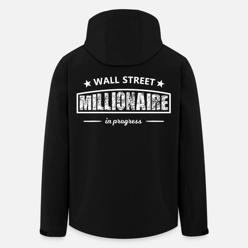 Wall Street Millionaire – en cours - Veste softshell homme en polyester recyclé Stanley/Stella - noir