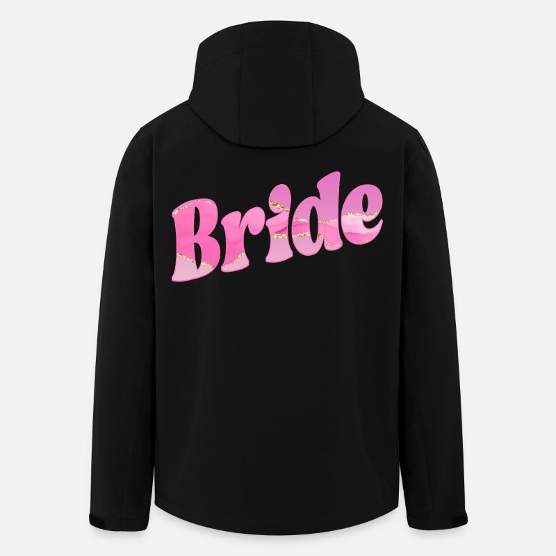 Bride Wedding - Men’s Recycled Softshell Jacket by Stanley/Stella - black