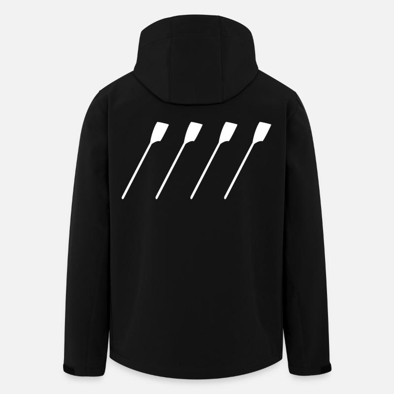 Sangles de gouvernail - Veste softshell homme en polyester recyclé Stanley/Stella - noir