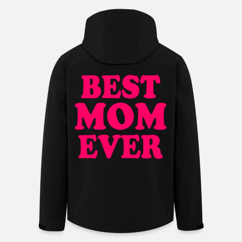Best mom ever - Veste softshell homme en polyester recyclé Stanley/Stella - noir