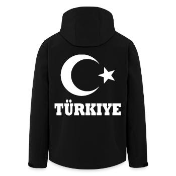 Turquie - Veste softshell homme en polyester recyclé Stanley/Stella - noir - Dos - AI Model Male 185 light (185cm)