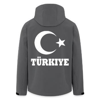 Turquie - Veste softshell homme en polyester recyclé Stanley/Stella - charbon - Dos - AI Model Male 185 light (185cm)
