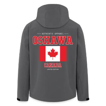Oshawa - Recycelte Männer Softshell-Jacke von Stanley/Stella - Anthrazit - Hinten - AI Model Male 185 light (185cm)