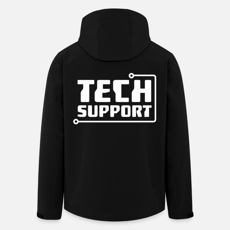 Tech Support - Men’s Recycled Softshell Jacket by Stanley/Stella - black