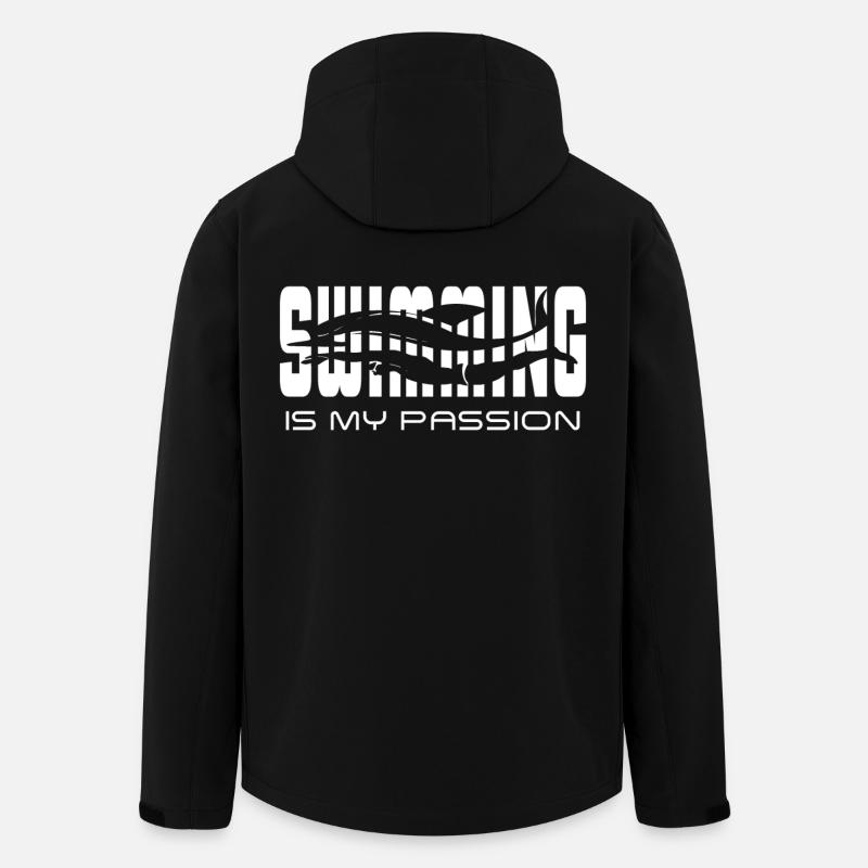 swimming is my passion - Men’s Recycled Softshell Jacket by Stanley/Stella - black