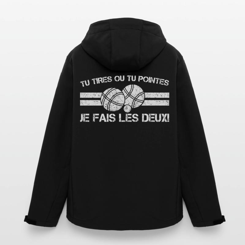 Pétanque zieht oder passt: Ich mache beides Recycelte Männer Softshell-Jacke von Stanley/Stella