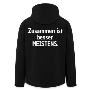 Ensemble c’est mieux la plupart du temps Chemise - Veste softshell homme en polyester recyclé Stanley/Stella - noir - Dos - AI Model Male 185 light (185cm)