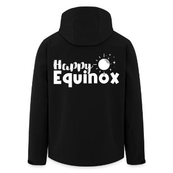 Happy Equinox Easter Ostara - Men’s Recycled Softshell Jacket by Stanley/Stella - black - Back - AI Model Male 185 light (185cm)