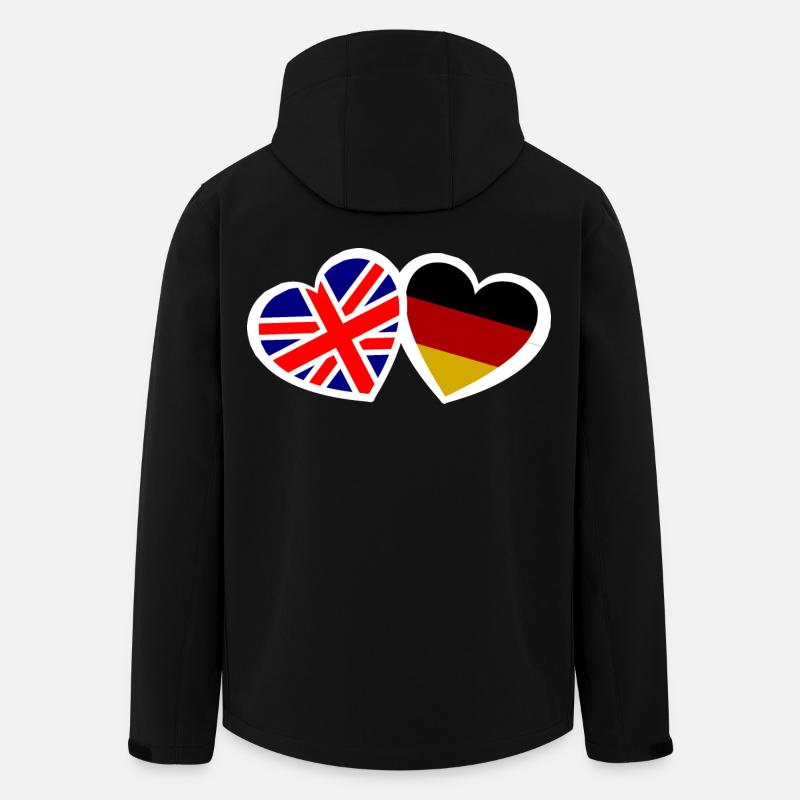L’Angleterre et l’Allemagne aiment - Veste softshell homme en polyester recyclé Stanley/Stella - noir
