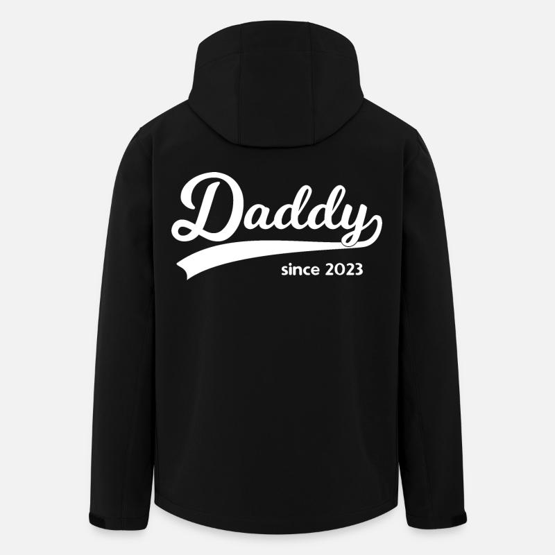 Daddy since 2023 - Men’s Recycled Softshell Jacket by Stanley/Stella - black