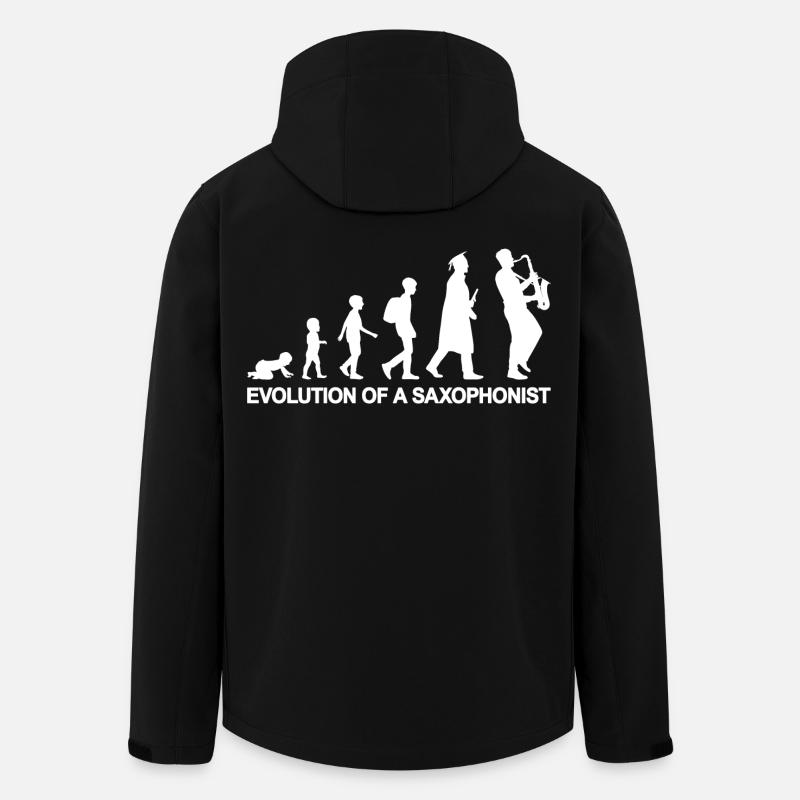 Evolution of A Saxophonist - Men’s Recycled Softshell Jacket by Stanley/Stella - black