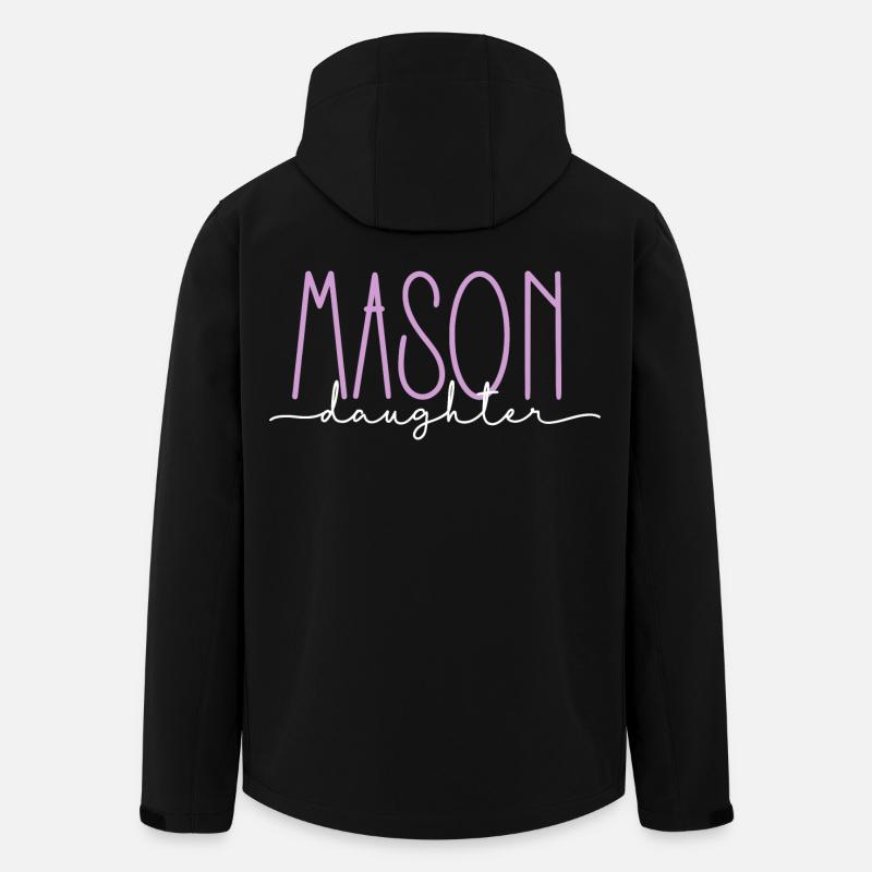 Mason Proud Daughter Cadeau mignon - Veste softshell homme en polyester recyclé Stanley/Stella - noir