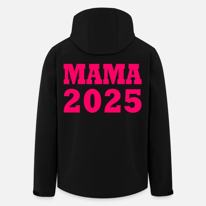 Mama 2025 - Recycelte Männer Softshell-Jacke von Stanley/Stella - Schwarz