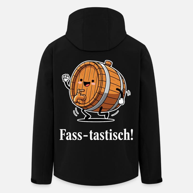 Fass-tastisch ! - Recycelte Männer Softshell-Jacke von Stanley/Stella - Schwarz