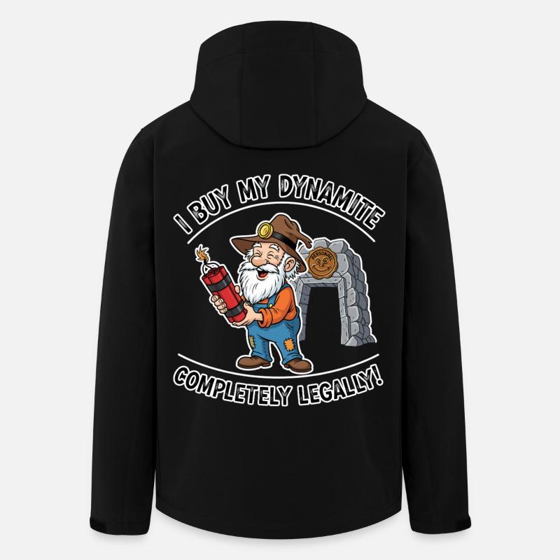 Dynamite Miner ! - Men’s Recycled Softshell Jacket by Stanley/Stella - black