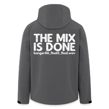 Le mixage est terminé - Veste softshell homme en polyester recyclé Stanley/Stella - noir - Dos - AI Model Male 185 light (185cm)