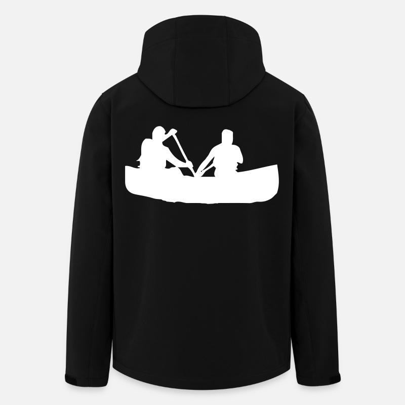 Canoë à rames - Design - Veste softshell homme en polyester recyclé Stanley/Stella - noir