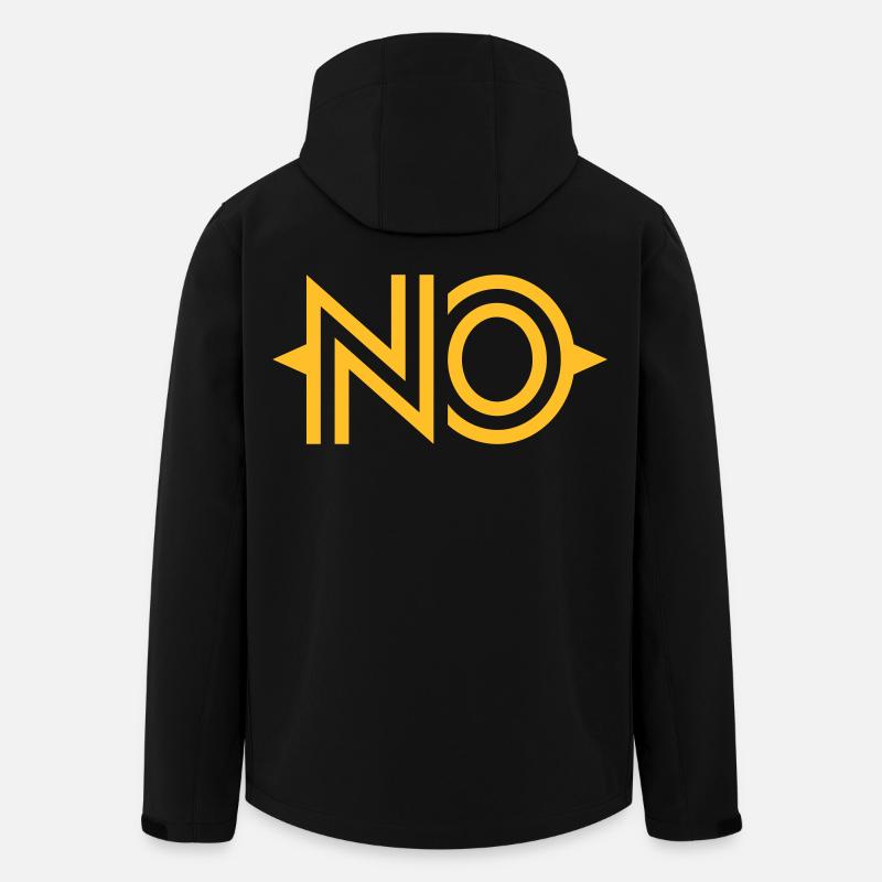 NEIN - Recycelte Männer Softshell-Jacke von Stanley/Stella - Schwarz