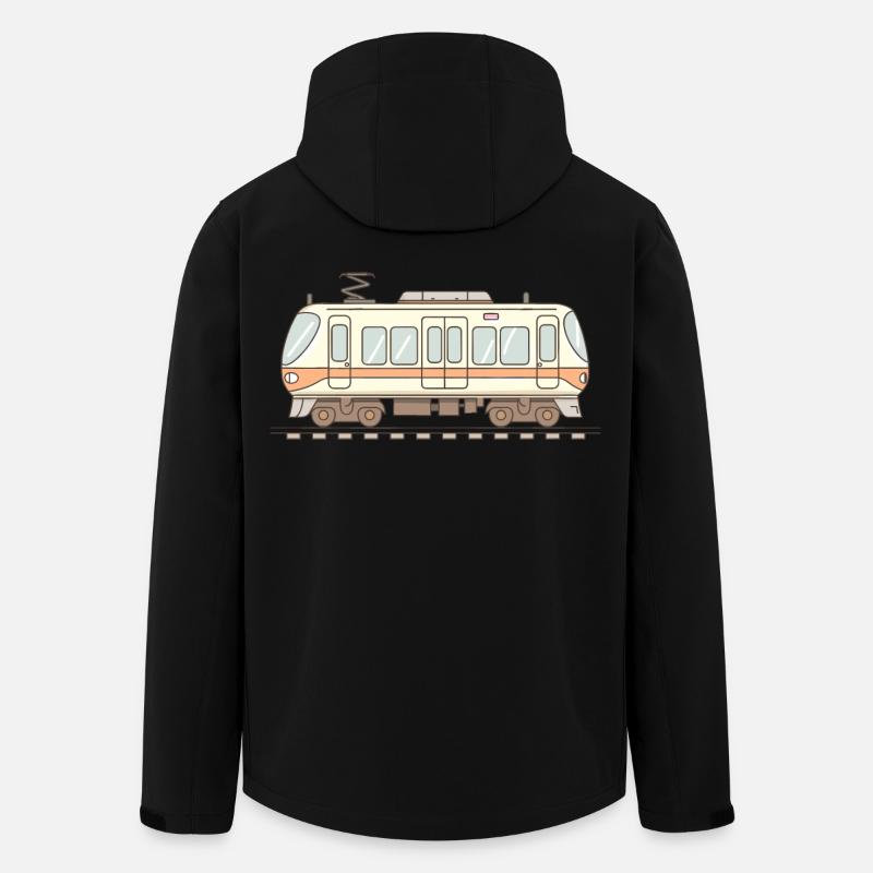 Look de bande dessinée ferroviaire - Veste softshell homme en polyester recyclé Stanley/Stella - noir