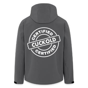 Cuckold - Recycelte Männer Softshell-Jacke von Stanley/Stella - Schwarz - Hinten - AI Model Male 185 light (185cm)