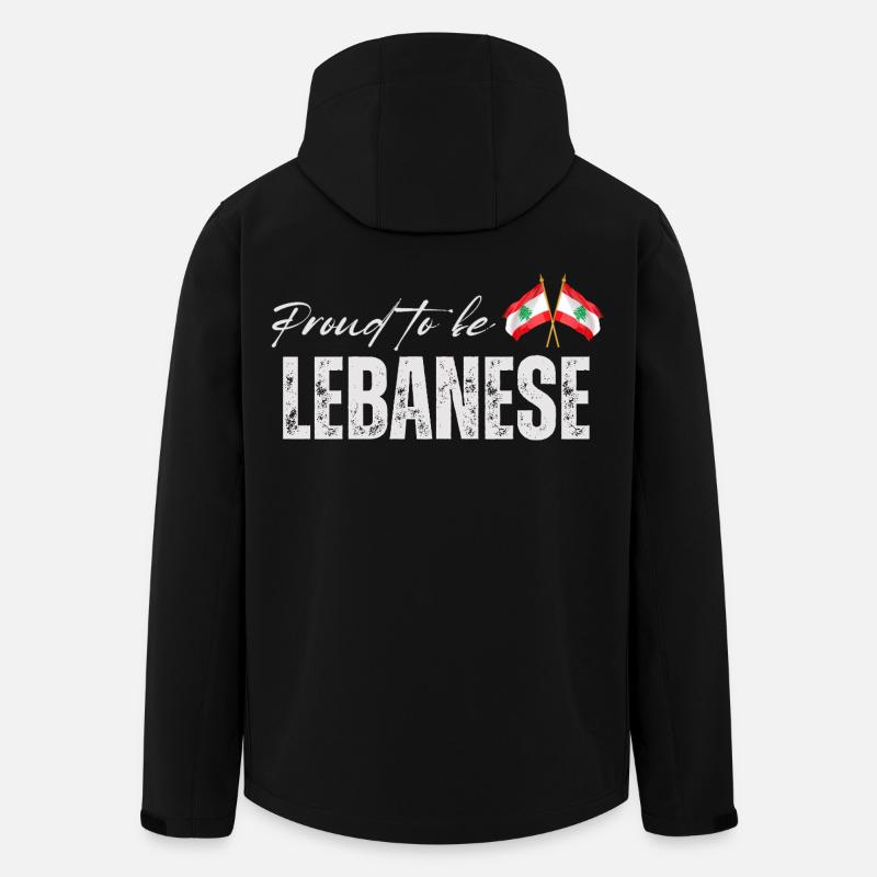 Libanais fier, j’aime le Liban - Veste softshell homme en polyester recyclé Stanley/Stella - noir