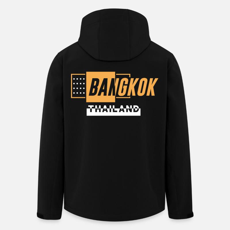 Bangkok Thailand Reise-Urlaubsshirt - Recycelte Männer Softshell-Jacke von Stanley/Stella - Schwarz