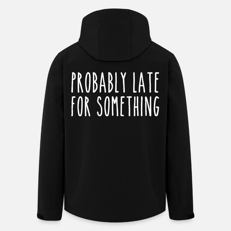 Probably late for something - Men’s Recycled Softshell Jacket by Stanley/Stella - black